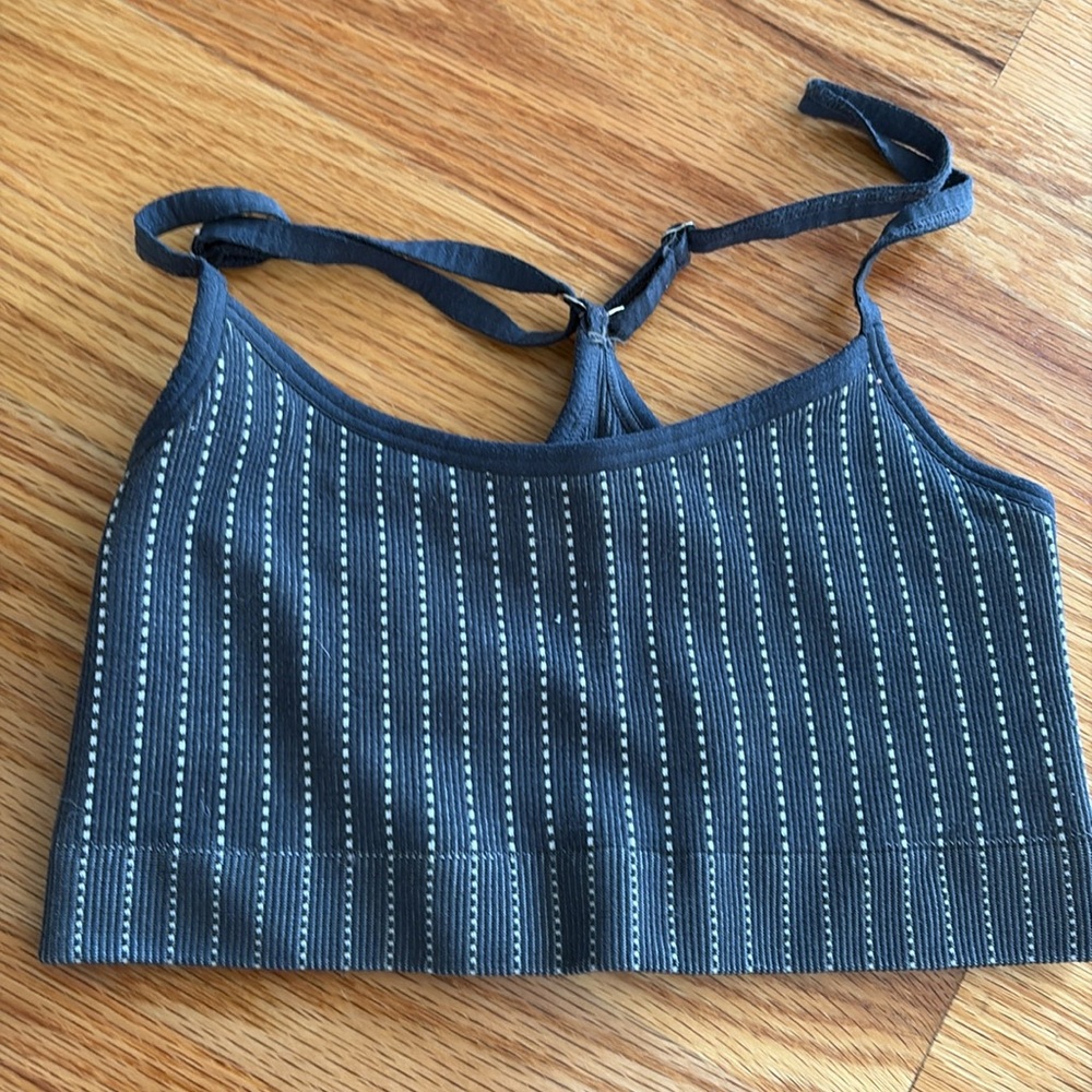 Morgan Stewart Sport pin striped workout set - Picture 2 of 4